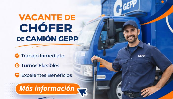 Vacante de Chófer de Camión GEPP