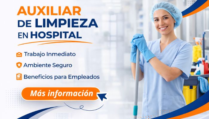 Auxiliar de Limpieza en Hospital